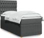 Maison Exclusive - Sommier à lattes de lit avec matelas Gris foncé 100x200cm Tissu