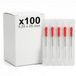 KMINA Dry Needling naalden, steriel, 0,25 x 25 mm, met geleidingsbuis, roestvrij staal 304, drievoudig gepolijst, met siliconen coating, per stuk verpakt (0,30 x 40 mm, 100u)