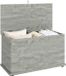 Homcom Coffre de rangement - Panneau de particules - 80 x 40 x 45 cm - Gris