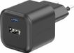 Swissten USB-C Oplader met 2 Poorten - 12W - Zwart