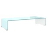 vidaXL TV-meubel/monitorverhoger 60x25x11 cm glas groen