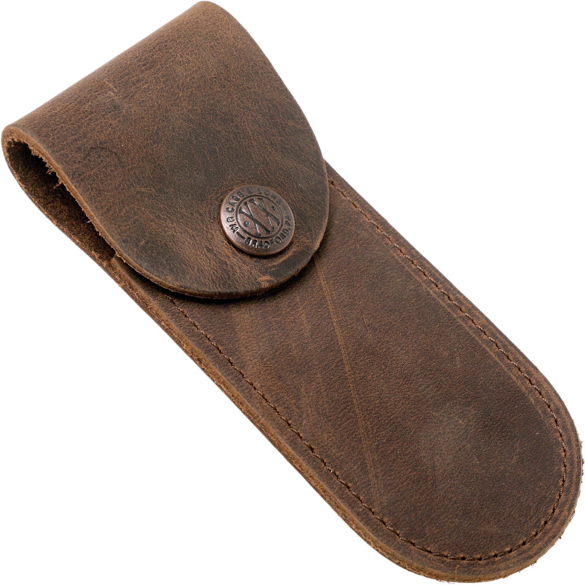 Case Soft Leather Sheath Medium, Dark Brown