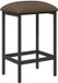 vidaXL Tabouret de bar taupe 40 x 32 x 64 cm bois traité
