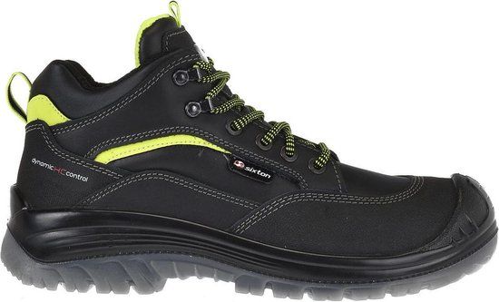 Sixton Montauk Hoog S3 Zwart/Lime - Maat 45