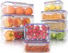 Ibenzoa® set de 18 pièces de boîtes de conservation avec couvercles en silicone hermétiques