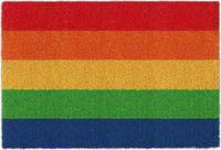 Merkloos Relaxdays Deurmat Kokos Regenboog 60x40 cm