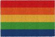 Merkloos Relaxdays Deurmat Kokos Regenboog 60x40 cm