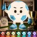 Veilleuse football enfants - Veilleuse football lampe enfant - Bleu et blanc - Rechargeable - Commande tactile