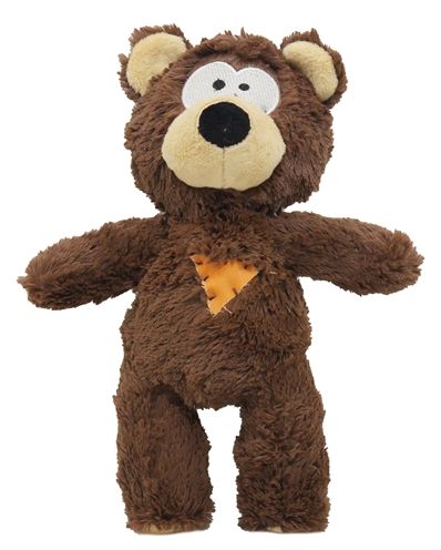 Rosewood Pluche beer met touw bruin