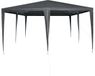 vidaXL Tente de réception anthracite 400 x 400 x 266 cm polyéthylène et acier