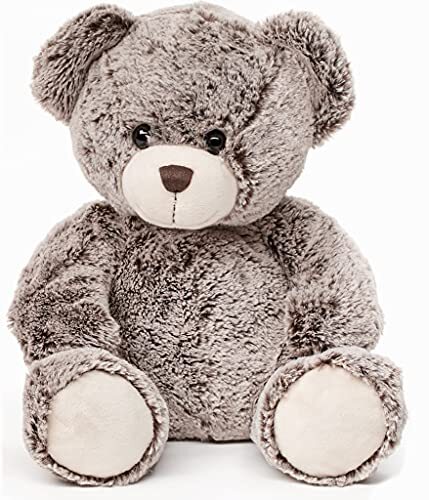 Uni-Toys - Teddy superzacht (donkerbruin) - 24 cm (hoogte) - teddybeer - pluche dier, knuffeldier