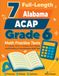 Alabama 7 Full-Length ACAP Grade 6 Math Practice Tests