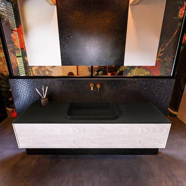 Mondiaz ERIN 150cm badmeubelset onderkast Underlayment 1 lade RIDGE Urban ERIN11405