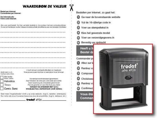 Trodat Printy 4926 Zwart