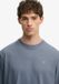 Superdry Heren Oversized T-shirt Flint Stone Blue Grey Katoen XXL