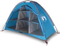 vidaXL Opbergtent 9 vakken waterdicht blauw
