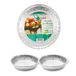 CasaChic Aluminium bakjes voor middelgrote cakes, 2 stuks, ronde wegwerpvorm voor cake en pizza (Ø 20 cm)