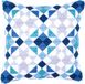 Vervaco Spansteekkussen kit Blauwe ruiten PN-0145699