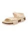 SUPERFIT Sandalen 'FUSSBETTPANTOFFEL' crème / goud / wit