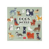 Legami Wandkalender 2027, Dogs of the World, grote wandkalender, 12 maanden en jaarplanner, Engels, ruimte voor notities, sterrenbeelden, internationale feestdagen, 30 x 29 cm