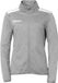 Kempa Dames Trainingsjack Emotion 27 Poly Dark Grau Melange/Weiß
