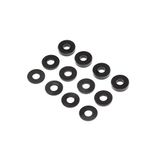 TEAM LOSI RACING M3 Aluminium Washer Set, Zwart (4ea)