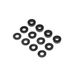 TEAM LOSI RACING M3 Aluminium Washer Set, Zwart (4ea)