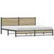 Maison Exclusive - Cadre de lit en métal sans matelas Chêne Sonoma 200x200 cm