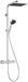 hansgrohe Activera Q - Douchesysteem max. 8 l/min (EcoSmart) met thermostaat, regendouche (290 x 180 mm) met douchekraan, handdouche (2 jets), doucheslang, glijstang en douchekop, chroom, 28748000