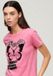 Superdry Lo-fi Rock T-shirt met grafische print Dames Aurora Pink Katoen Regular Fit