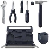 HOTO Household Tool Kit - 7 delige gereedschapskist - Grijs