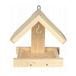 IDEA HOME IH MIDI Vogelvoederhuisje, doe-het-zelf voederhuis voor vogels, vogelhuisje voor vogelvoer, voederhuis, vogelvoederstation, hout