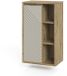Vicco Halfhoge kast Viola, Artisanaal eiken/Kasjmier, 50 x 86 cm