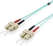 Equip 255326 Glasvezel Patchkabel SC/SC 50/125µm 10m Turquoise LSOH OM3
