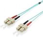 Equip 255326 Glasvezel Patchkabel SC/SC 50/125µm 10m Turquoise LSOH OM3