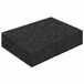 vidaXL Rubber granulaat patio pad 25 stuks Zwart 9 x 6 x 2 cm