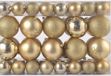 AG Kerstballen - Goud - 68 stuks - Plastic - Kerstversiering - Kerstboom versiering - Onbreekbaar - Ø8 en Ø5cm