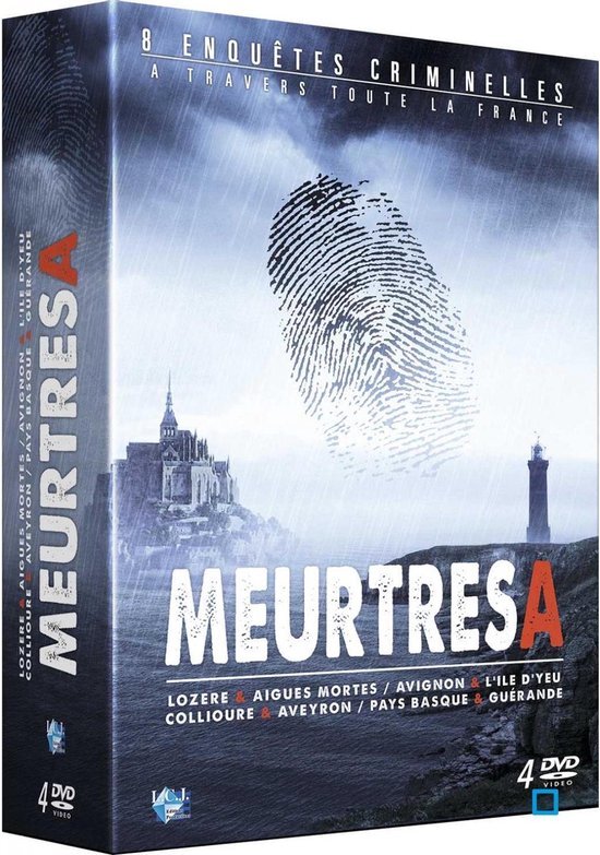 Movie Meurtres à : Lozère & Aigues-Mortes - Avignon & L’Île d’Yeu - Collioure & Aveyron - Pays Basque & Guérande - Intégrale