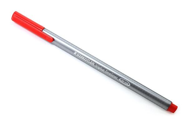 Staedtler triplus 334 - Fijnschrijver - Grijs, Rood - 1 stuk