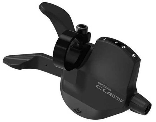 Shimano schakel unit Cues U4000 R 9sp Zwart