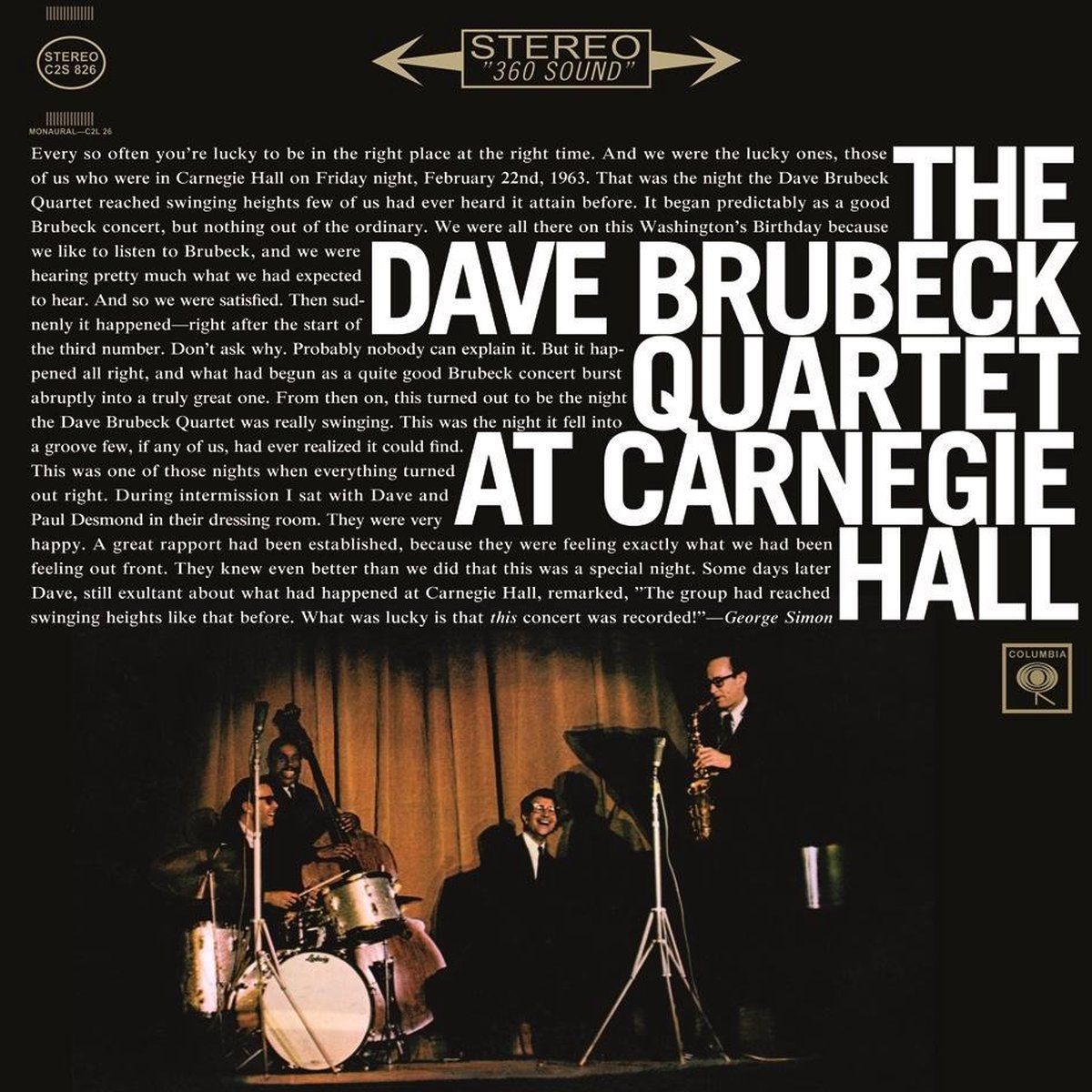 Coast2Coast Dave Brubeck Quartet at Carnegie Hall - Muziek