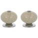 Amig - Pack van 2 Meubelknoppen - Ø39 Mm - Kleur Craquelé Porselein - Gemaakt van Keramiek - Voor keukenkasten en badkamerkasten met een moderne decoratieve stijl en gebruik - Mod. 824