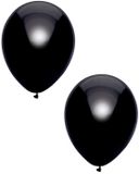 Merkloos / Sans marque Haza-Witbaard Feest ballonnen - metallic zwart - 20x stuks - 30 cm - verjaardag versiering
