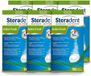 Steradent 6 x Nettoyant pour prothèses dentaires Fraîcheur Active Menthol Eucalyptus 90 Comprimés Pack avantage