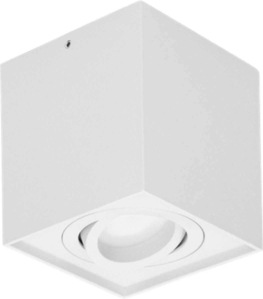 Adviti CAROLIN Plafondlamp - Wit - Vierkant - GU10 - Aluminium