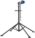 vidaXL Fietsreparatiestandaard inklapbaar 108-188 cm blauw staal