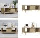 vidaXL Salontafel 90x50x36,5 cm bewerkt hout sonoma eikenkleurig