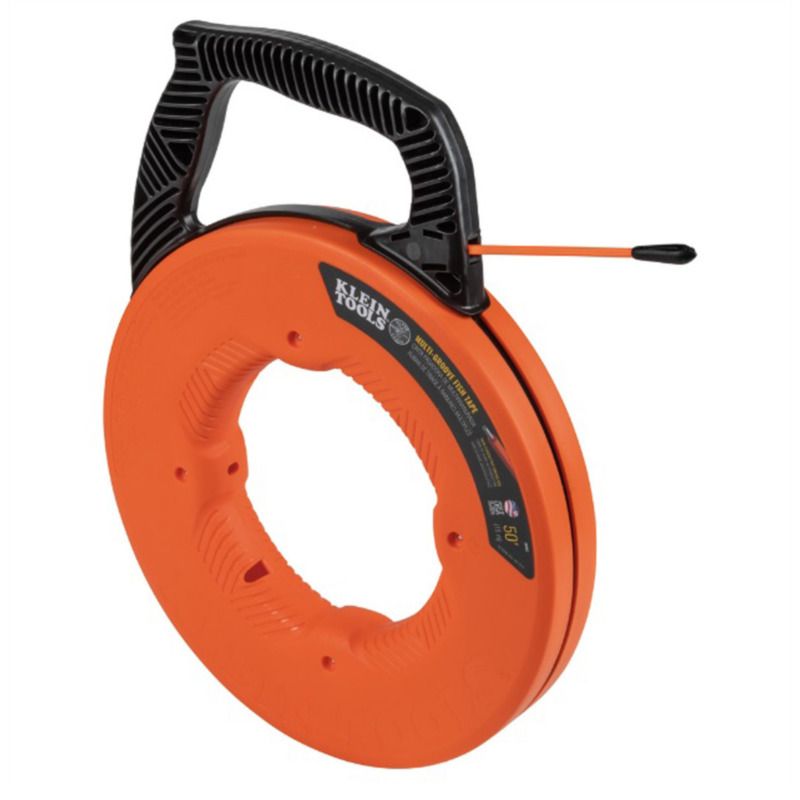 Klein Tools 56382 Geribbelde glasvezel-intrekband met nylon punt 15,2 m