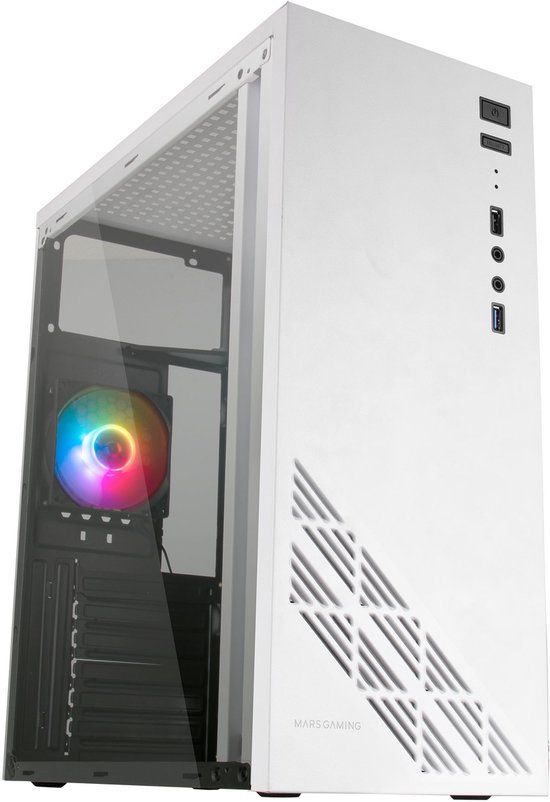 Mars Gaming MC100W ATX Semi-tower Box Wit