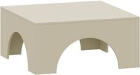 en.casa Salontafel Vivatka vierkant 80x80x37 cm havermout